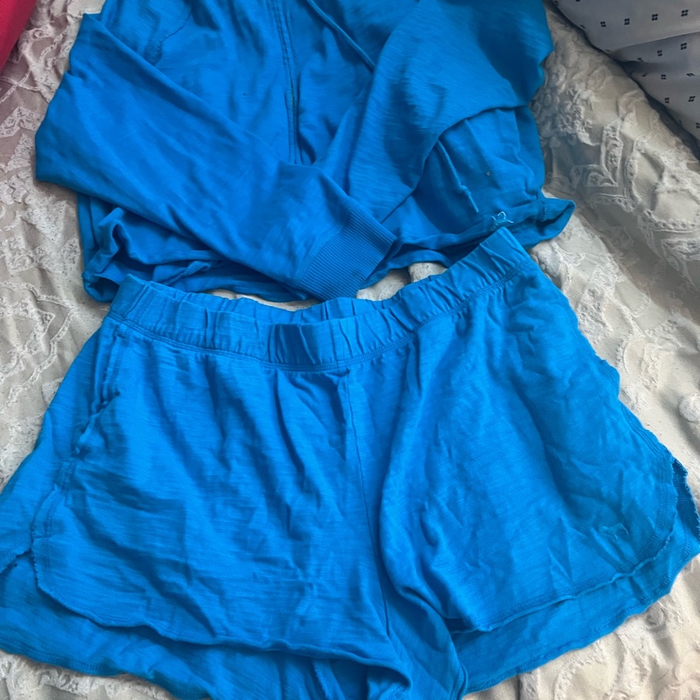 PINK Victoria's Secret Turquoise Athletic Lounge Shorts